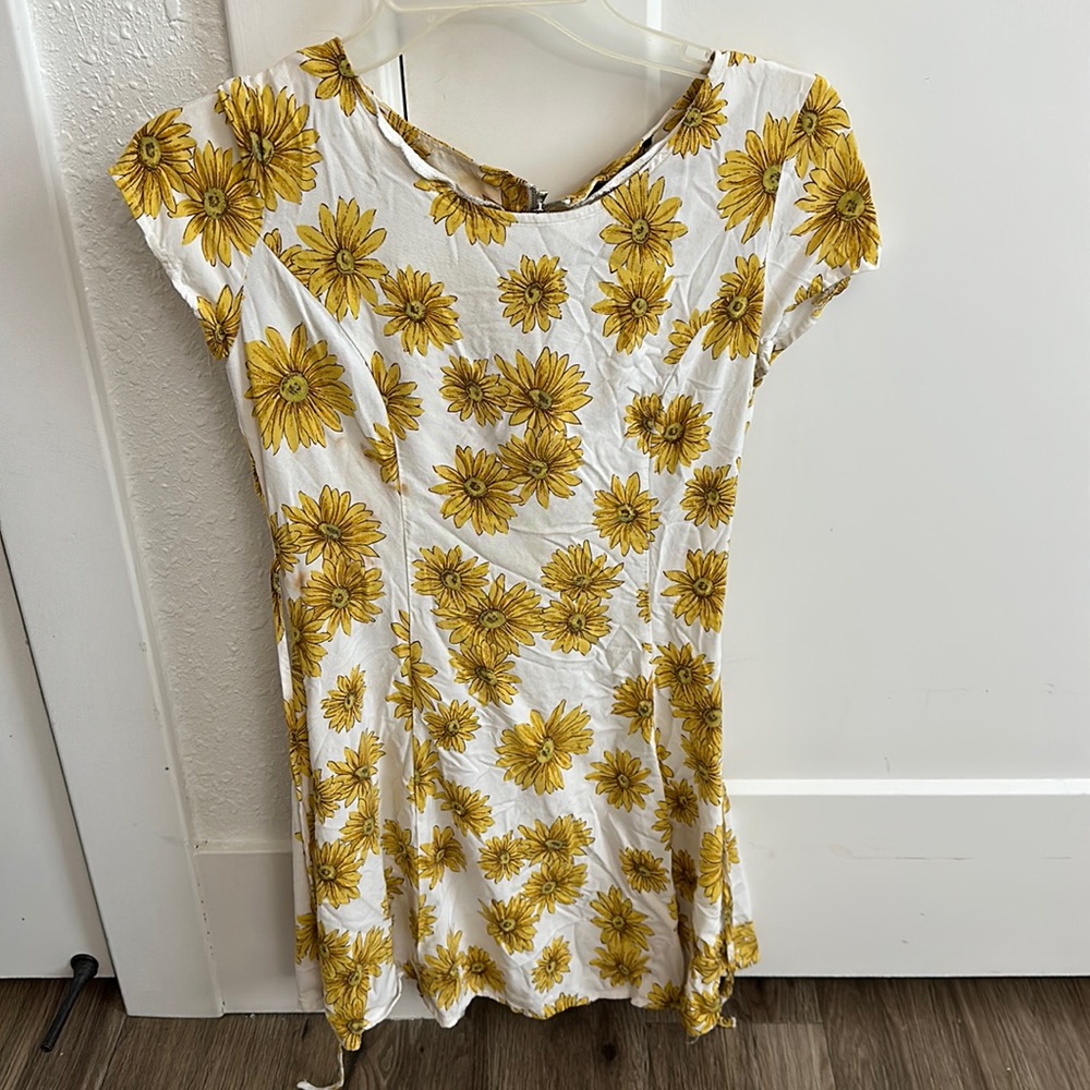 Yellow flower sundress, size S